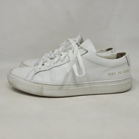 Common Projects Sneakers Womens EU36 US6 Original Achilles White Leather Casual - Picture 9 of 13